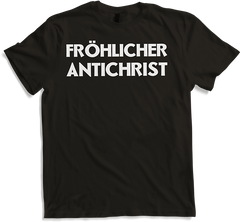 Produktbild von T-Shirt Fröhlicher Antichrist Schwarzer Humor frecher Spruch Satan
