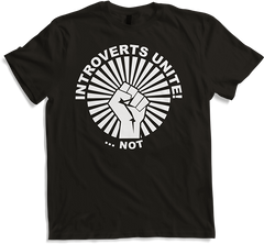 Produktbild von T-Shirt Funny Introverts Unite Sarkastic Spruch Nerd Loner Humor