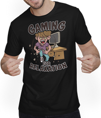 Produktbild von T-Shirt mit Mann Gaming zur Entspannung Nerd Gamer Boy Spruch Computerspiele
