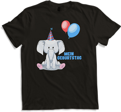 Produktbild von T-Shirt Geburtstag Elefant Herz Luftballon Junge Mädchen Birthday