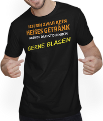Produktbild von T-Shirt mit Mann Gerne Blasen Versauter Sexwitz Anmachspruch Anmach Sprüche