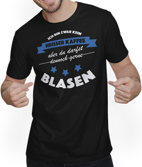 Produktbild von T-Shirt mit Mann Gerne Blasen Versauter Sexwitz Anmachspruch Anmach Sprüche