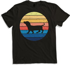 Produktbild von T-Shirt Geschenk für Dackelbesitzer | Vintage Dackel | Retro Teckel