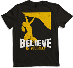 Produktbild von T-Shirt Glaube an dich selbst Freiklettern Frau Klettern Mädchen