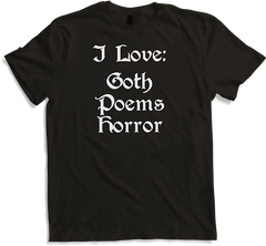 Produktbild von T-Shirt Goth Poems Horror Gothic Spruch Dark Wave Batcave Frauen