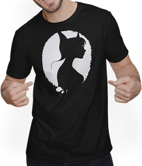 Produktbild von T-Shirt mit Mann Gothic Girl Dark Fairytale Goth Okult Frauen Batcave