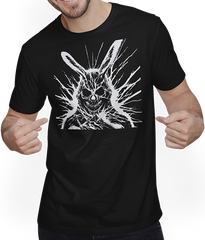 Produktbild von T-Shirt mit Mann Grindcore Occult Horror Bunny Art Death Metall Thrash Metall