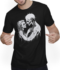 Produktbild von T-Shirt mit Mann Grindcore Okult Horror Couple Art Death Metal Thrash Metall