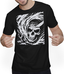 Produktbild von T-Shirt mit Mann Grindcore Okult Horror Skull Art Death Metal Thrash Metall