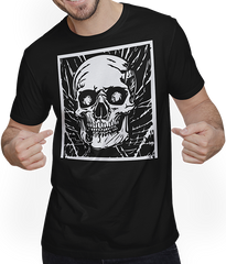 Produktbild von T-Shirt mit Mann Grindcore Okult Horror Skull Art Death Metal Thrash Metall