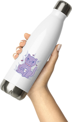 Produktbild von Thermosflasche von Hand gehalten Grindcore Spruch Horror Katze Metalhead Heavy Metal