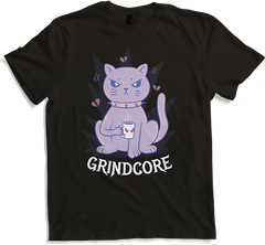 Produktbild von T-Shirt Grindcore Spruch Horror Katze Metalhead Heavy Metal