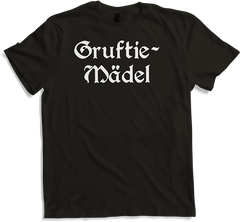 Produktbild von T-Shirt Gruftie Mädel Goth Dark Wave Batcave Spruch Gothic Mädchen