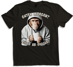 Produktbild von T-Shirt Guten Morgen? Zisch ab Digger! Freche Morgenmuffel Sprüche