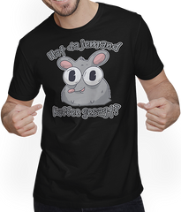 Produktbild von T-Shirt mit Mann Hat da jemand Kaffee gesagt Spruch Kaffeetrinker Ratten