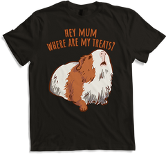 Produktbild von T-Shirt Hey Mum Where Are My Treats? Englisches Meerschweinchen