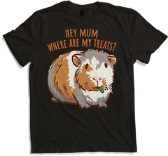 Produktbild von T-Shirt Hey Mum Where Are My Treats? Lustiges Meerschweinchen-Spruch für Mädchen