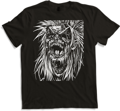 Produktbild von T-Shirt Horror Fan Totenkopf mit Mohawk Crazy Punkrocker Punk