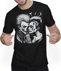 Produktbild von T-Shirt mit Mann Horror Punk Couple Art Okult Death Metal Rockabilly