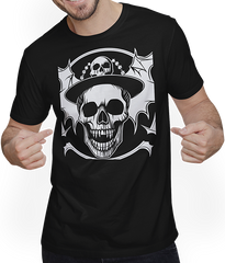 Produktbild von T-Shirt mit Mann Horror Skull Skull Art Skull Gothic Heavy Metal