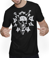 Produktbild von T-Shirt mit Mann Horror Skull Skull Art Skull Gothic Heavy Metal