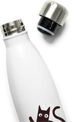 Produktbild vom Oberteil der Thermoflasche I Destroy Inventory Sarkastischer Katzenspruch Frauen Katzen