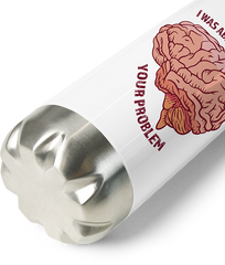 Produktbild vom Boden der Thermoflasche I was able to locate Brain Sarkastic Cheeky Sassy Spruch