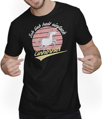 Produktbild von T-Shirt mit Mann Ich lieb halt einfach Einhörner, ok? | Einhorn Spruch