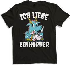 Produktbild von T-Shirt Ich liebe Einhörner Sarkastisch Frecher Einhorn Spruch
