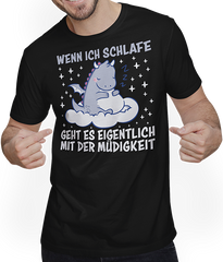 Produktbild von T-Shirt mit Mann Ich schlafe Drachen Kawaii Drache Mädchen Lustige Sprüche