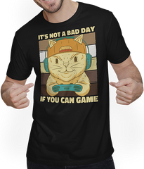 Produktbild von T-Shirt mit Mann It's Not A Bad Day If You Can Game Geek Nerd Gamer Spruch