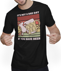 Produktbild von T-Shirt mit Mann It's Not A Bad Day If You Have Beer Bier Spruch Biertrinker