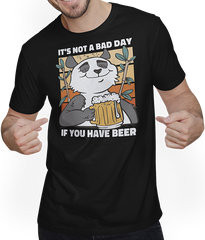 Produktbild von T-Shirt mit Mann It's Not A Bad Day If You Have Beer Bier Spruch Biertrinker