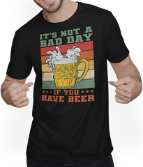 Produktbild von T-Shirt mit Mann It's Not A Bad Day If You Have Beer Spruch Drinker Pub Pub