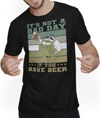 Produktbild von T-Shirt mit Mann It's Not A Bad Day If You Have Beer Spruch Drinker Pub Pub