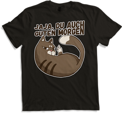Produktbild von T-Shirt Jaja, Du auch Guten Morgen Morgenmuffel Mies Gelaunte Katze