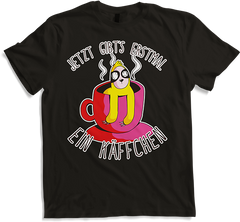 Produktbild von T-Shirt Jetzt gibt's erstmal ein Käffchen Faultier Kaffee Sprüche