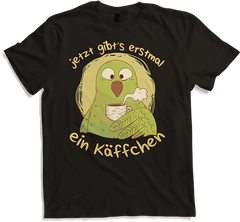 Produktbild von T-Shirt Jetzt gibt's erstmal ein Käffchen Papagei Kaffee Sprüche