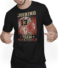 Produktbild von T-Shirt mit Mann Joining Team Teenager Spruch Teen Gamer Boy 13. Geburtstag