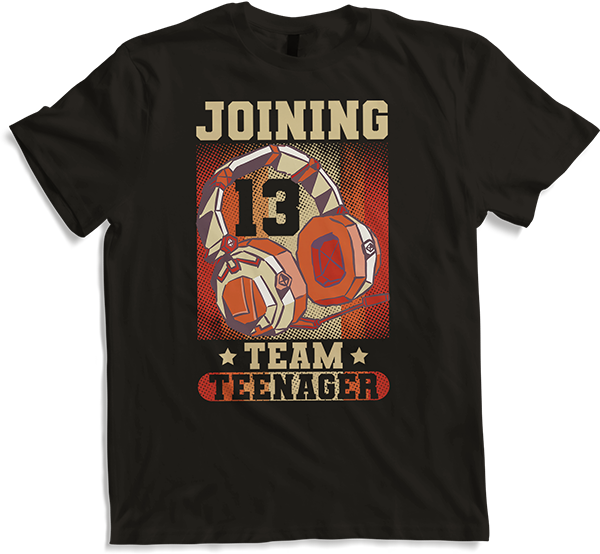 Produktbild von T-Shirt Joining Team Teenager Spruch Teen Gamer Boy 13. Geburtstag