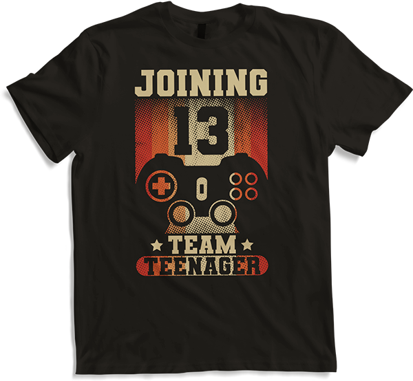 Produktbild von T-Shirt Joining Team Teenager Spruch Teen Gamer Boy 13. Geburtstag
