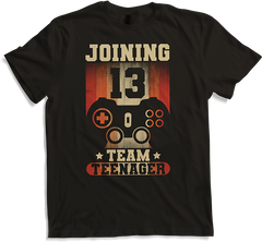 Produktbild von T-Shirt Joining Team Teenager Spruch Teen Gamer Boy 13. Geburtstag
