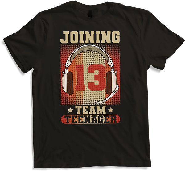 Produktbild von T-Shirt Joining Team Teenager Spruch Teen Gamer Boy 13. Geburtstag
