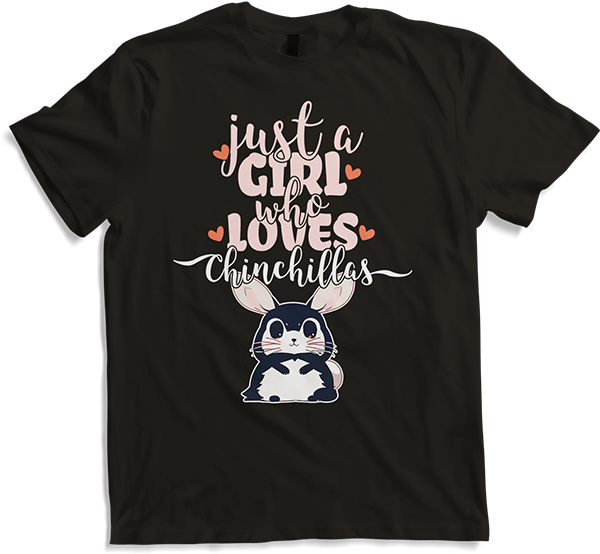 Produktbild von T-Shirt Just A Girl Who Loves Chinchilla-Spruch