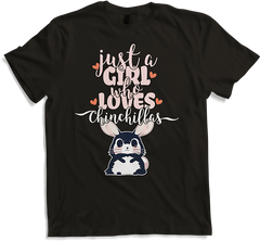 Produktbild von T-Shirt Just A Girl Who Loves Chinchilla-Spruch