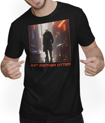Produktbild von T-Shirt mit Mann Just Another Otter Cute Dystopia Otter Spruch Otters