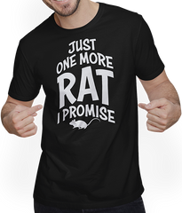 Produktbild von T-Shirt mit Mann Just One More Rat Funny Fancy Rat Spruch Haustier Ratten Besitzer Ratten