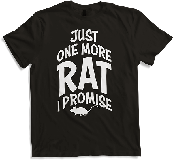 Produktbild von T-Shirt Just One More Rat Funny Fancy Rat Spruch Haustier Ratten Besitzer Ratten
