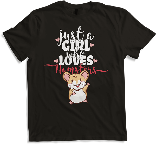 Produktbild von T-Shirt Just a girl who loves hamsters | Zwerghamster Goldhamster