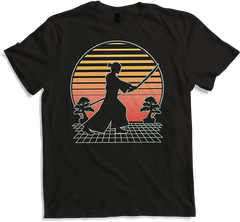 Produktbild von T-Shirt Kampfsportkämpfer Futuristischer Retro | Samurai Ronin Ninja